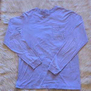 Laura James in the south our tailgates are tents long sleeve purple shirt size m